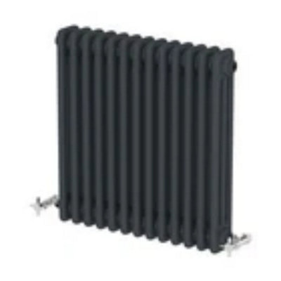  - Traditional Colosseum Horizontal Triple Bar Column Radiator 600 X 605 Anthracite