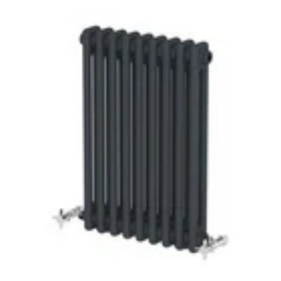 - Traditional Colosseum Horizontal Double Bar Column Radiator 600X425mm Anthracite