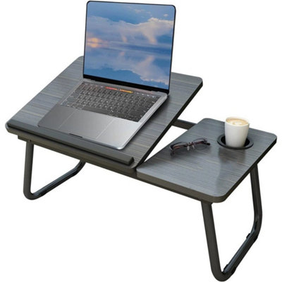 Folding Laptop Table Stand Bed Tray Sofa Lap Portable Computer Desk Breakfast from B&Q