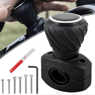 Steering Spinner Tractor Car Truck Wheel Aid Lorry Assister Knob Ball Black from B&Q