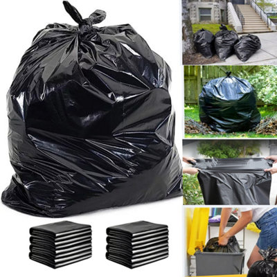  - Black Rubble Sacks Builders Rubbish Waste Heavy Duty Strong Bags Bulk Large