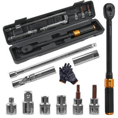  - Alloy Wheel Nut Thin Deep Impact Socket Set 1/2" Drive 17mm 19mm 21mm 22mm