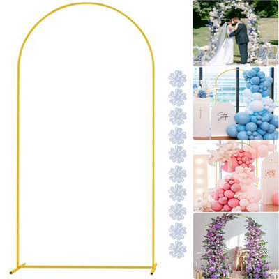  - Large Wedding Arch Door Backdrop Stand Flower Display Frame Backdrop Metal Rack