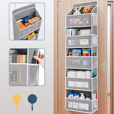 Over The Door Hanging Organiser Space Saving 5 Pockets Wardrobe Toys Storage New from B&Q