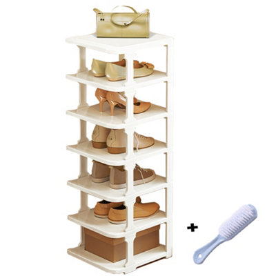 Shoe Rack Tall Storage Shelf Unit Cabinet Organiser Footwear Stand from B&Q