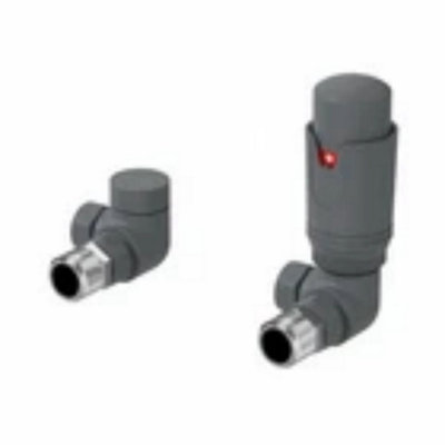  - Radiator Valve Heated Towel Rail Corner Thermostatic Trv Lockshield 15mm