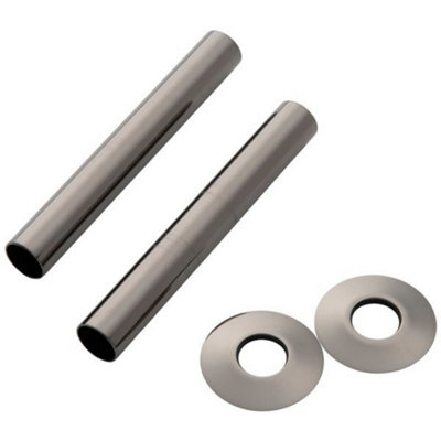 Arroll Pipe Shrouds & Collars Black Nickel 130 X 18mm from B&Q
