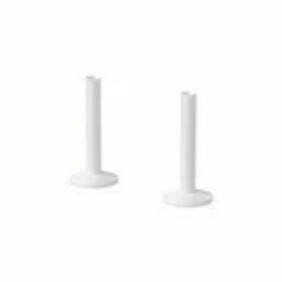 130mm White Radiator Pipe Covers & Collars Rad Pipes Trim & Shrouds Radiators from B&Q