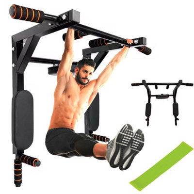 Pull Up Bar Wall Mounted Chin Up H-Duty Power Tower Dip Station Multifunctional from B&Q