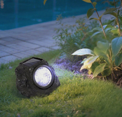  - 4Pack Solar Rock Lights Outdoor Path Light Garden Ip44 Led Landscape Spotlights