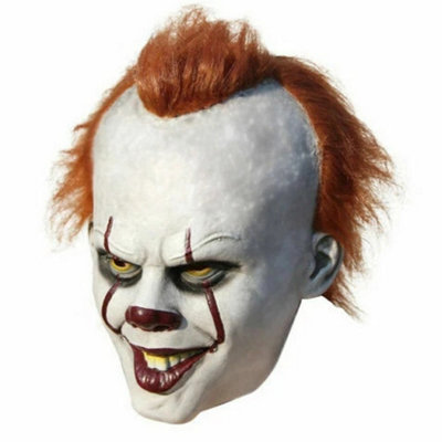 Latex Clown It Mask Pennywise Halloween from B&Q