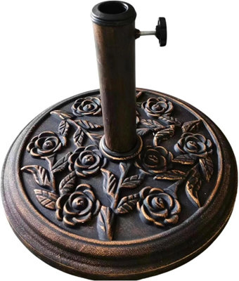 Cast Iron Round Umbrella Parasol Base Stand from B&Q