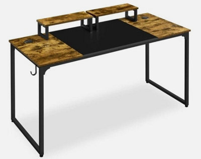 Large Computer Desk With Movable Monitor Stand For Gaming Writing Home Office from B&Q