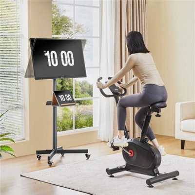 Mobile Tv StandRolling Tv Trolley Cart Tv Stand On Wheels For 23In To 60In Screen from B&Q