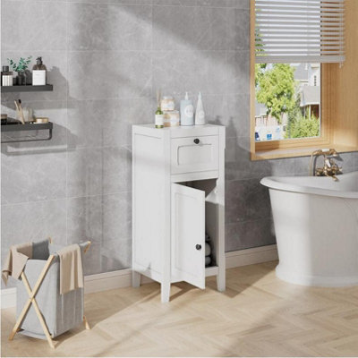 White Wooden Bedroom Bedside Cabinet Furniture Storage Night Stand Drawer Table