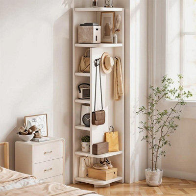  - Tall Wide Wooden 7 Cube Bookcase Shelving Display Storage Unit Cabinet Shelves