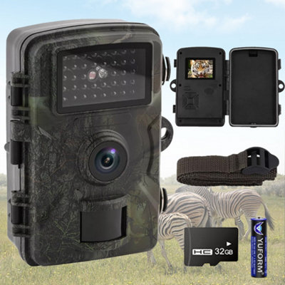 32Gb Wildlife Trail Camera 1080P Game Night Vision Outdoor Motion Hunting Cam Uk from B&Q