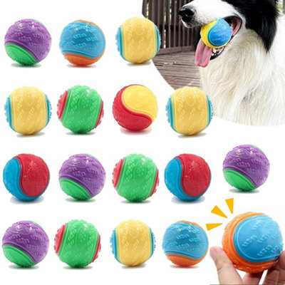 Scooby-Doo Durable Squeaky Set Of 8 Dog Balls For Teeth Cleaning Interactive from B&Q
