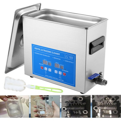 7L Ultrasonic Cleaner Timer Watch Jewellery Coins Cleaning Machine With Basket from B&Q
