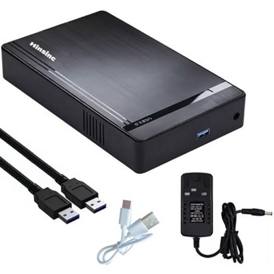 18Tb Usb3.0 2.5" 3.5" Sata Hdd External Hard Drive Disk Enclosure Case Uk from B&Q