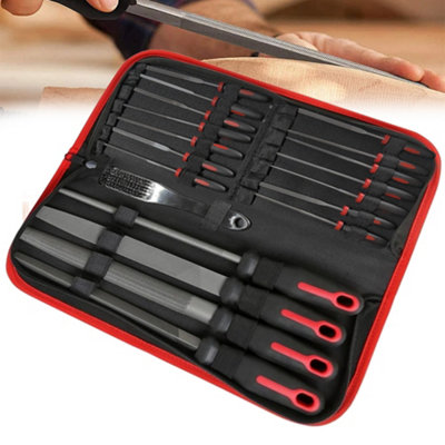 Neilsen 20Pc Metal File & Needle Set Round Flat Triangular Half Round Square from B&Q