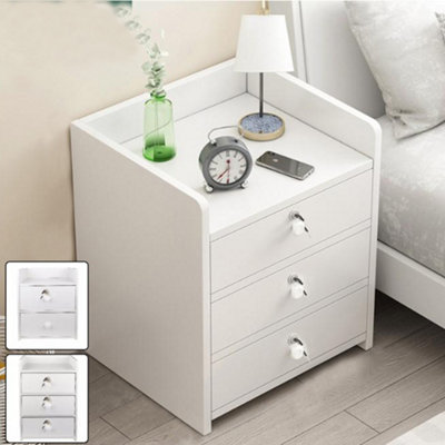 3 Drawer Wooden Bedroom Bedside Cabinet Furniture Storage Nightstand Side Table