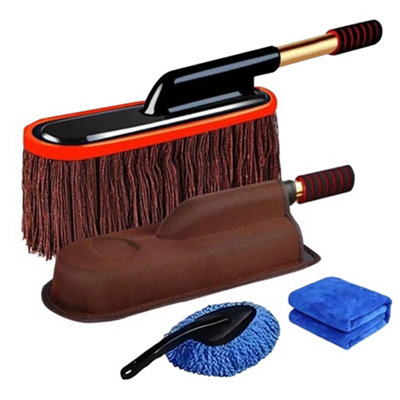 Telescopic Car Duster Wax Brush Mop Cleaning Cloth Scratch Free Dusting Waxing from B&Q