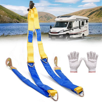 Winching Assistance Straps Webbing Winch Brother 5000Kg 5T Vehicle Recovery Tool from B&Q
