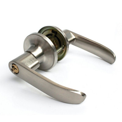 Home Entry Lever Three-Handle Door Lock Set Bathroom Entrance Passage With Key