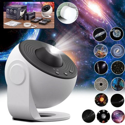 13Pcs Planetarium Galaxy Starry Sky Projector Night Light Rotating Led Star Lamp from B&Q