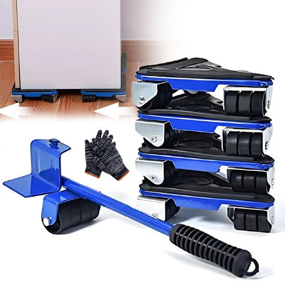 Heavy Duty Furniture Shifter Lifter Wheels Moving Slider Mover Removal Set Tool from B&Q