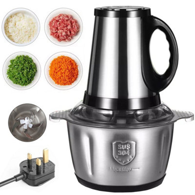 2L Electric Meat Grinder Mincer Mixer Blender Food Chopper Processor Blender from B&Q