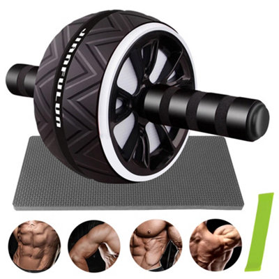 Pro Abs Roller Exercise Wheel Abdominal Core Strength Workout Muscle Cruncher from B&Q