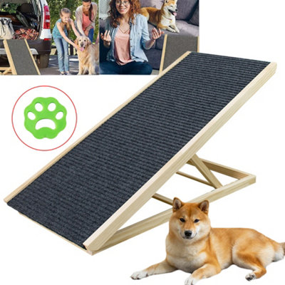 Adjustable Heights Dog Pet Ramp Foldable Stairs Non-Slip Ramp For Car Bed Sofa from B&Q