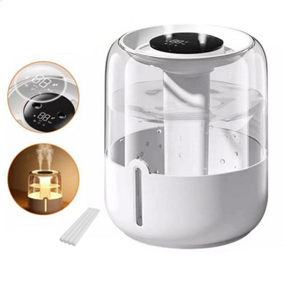 6.8L Humidifier Cool Mist Air Purifier For Home Baby Bedroom Plant Quiet Indoor from B&Q