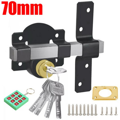  - Security Garden Shed Gate Lock Long Throw Locking Double Locking 70mm