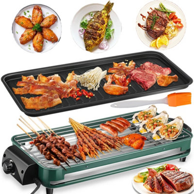 Barbecue 1500W Griddle Indoor Bbq Smokeless Convenient Hot Plateelectric Kwzwgdn from B&Q