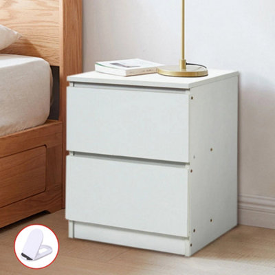  - Modern Bedside Table Drawers Cabinet Bedroom Furniture Storage Nightstand Shelf