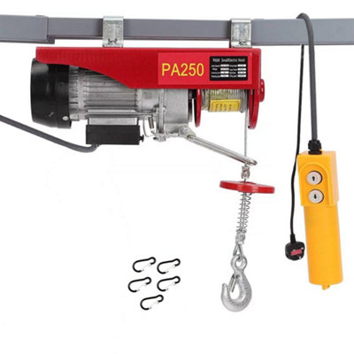 250Kg Electric Winch Scaffold Hoist Winch Crane Workshop Garage Lifting Set New from B&Q