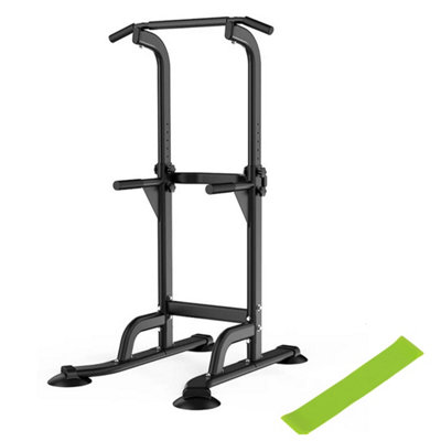 Power Tower Pull Up Chinning Dip Station Knee Raise Press Ups Gym Workout Stand from B&Q