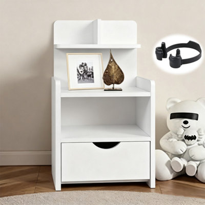 Bedside Table With Drawer Bedroom Storage Cabinet from B&Q