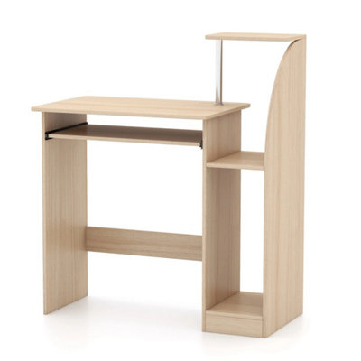 Computer Desk Laptop Pc Study Table Home Office Desk Furniture Shelf Workstation from B&Q