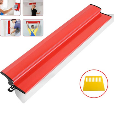 80Cm Drywall Finishing Smoothing Spatula Plaster Skimming Blade Trowel Wall Tool from B&Q