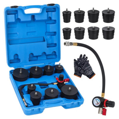 Turbo System Leakage Tester Turbocharger Air Pressure Boost Leak Test Kit from B&Q