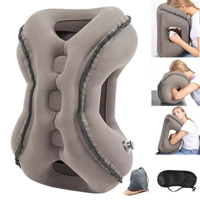 Inflatable Neck Pillow For Airplane Travel from B&Q