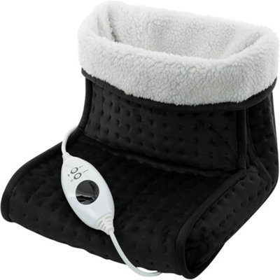 Electric Foot Warmer Heated Feet Slipper Therapeutic Pain Relief Washable Winter from B&Q