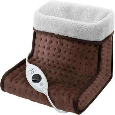 Electric Foot Warmer Heated Feet Slipper Therapeutic Pain Relief Washable Winter from B&Q