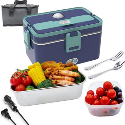 1.8L Electric Heated Lunch Box Portable Food Warmer Lunch Bento Box12V/24V Plug from B&Q