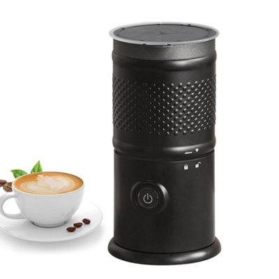 Black Milk Frother/steamer & Warmer Frothy Hot Chocolate Coffee Lattes