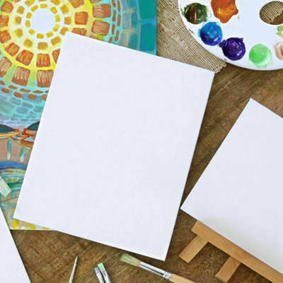 4Pcs/set Blank Artist Canvas White Stretched Framed Large Art Craft